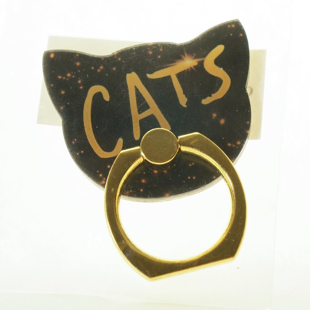 Cats The Musical Phone Keyring / Stand in black & gold, new in package